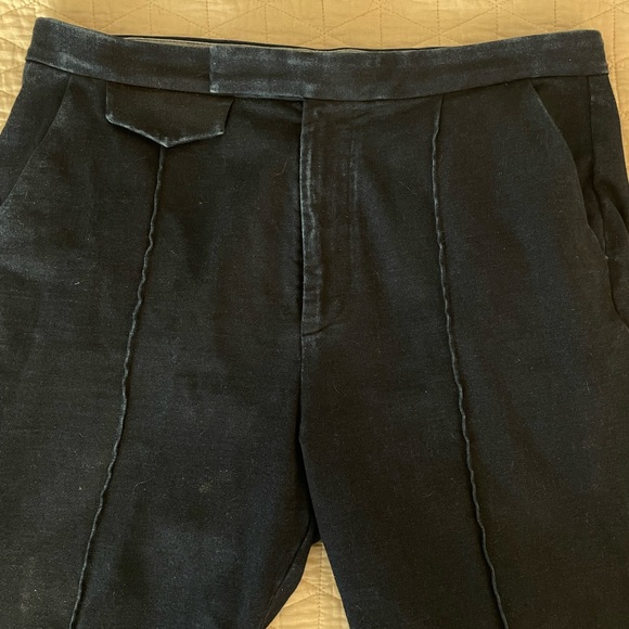 AG ADRIANO GOLDSCHMIED Hybrid Flat Front Twill Trouser in Indigo Size 36 - Picture 3 of 9